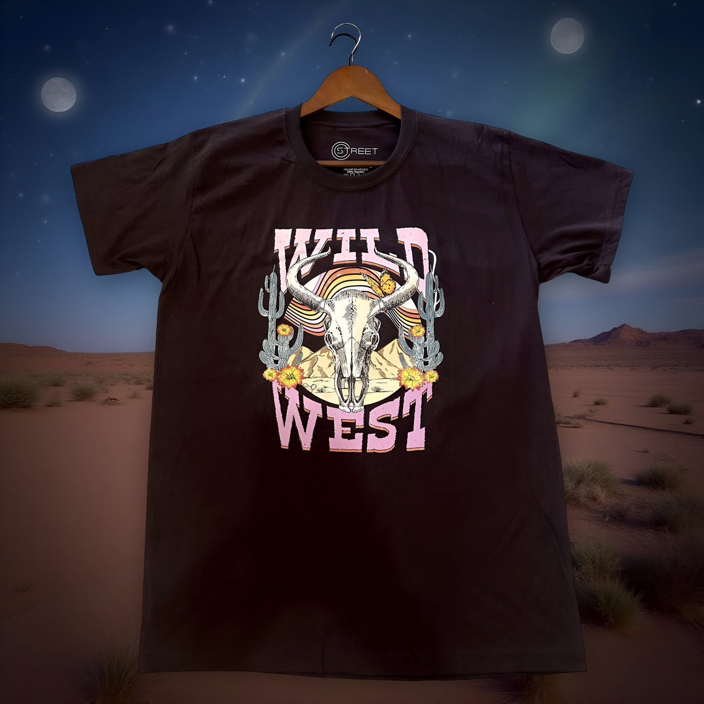 Playera Oversized estampada