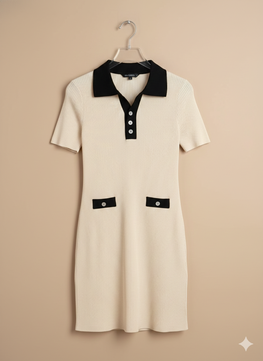 Vestido tejido sofisticado