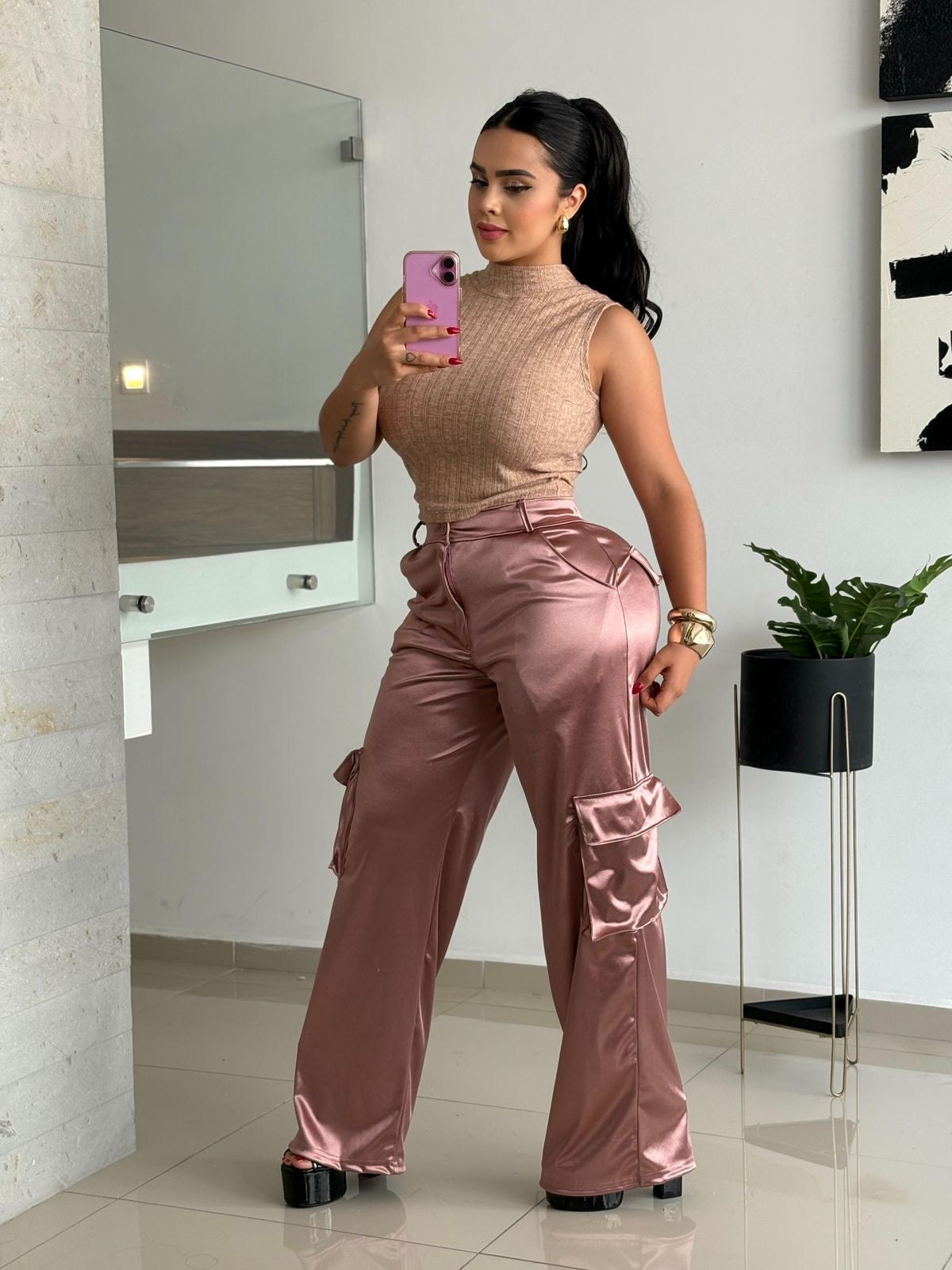 Pantalón Cargo Satinn