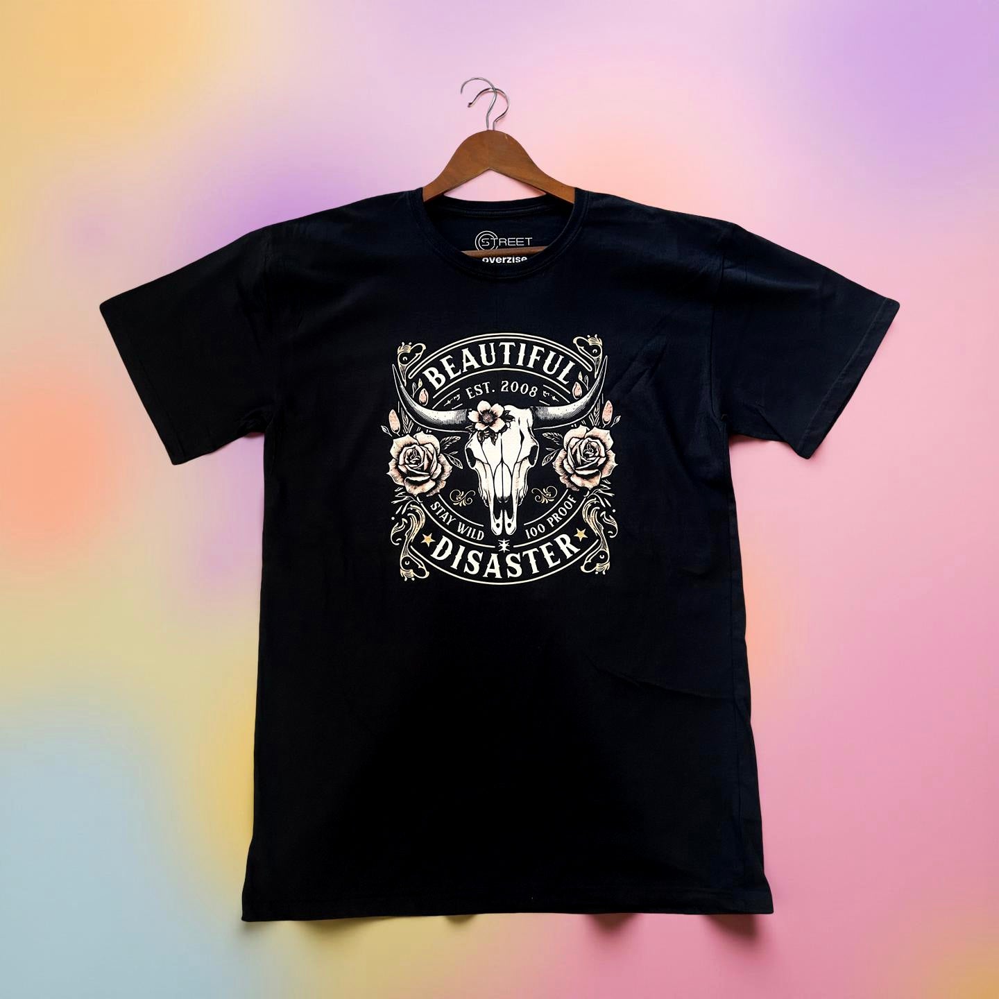 Playera Oversized estampada
