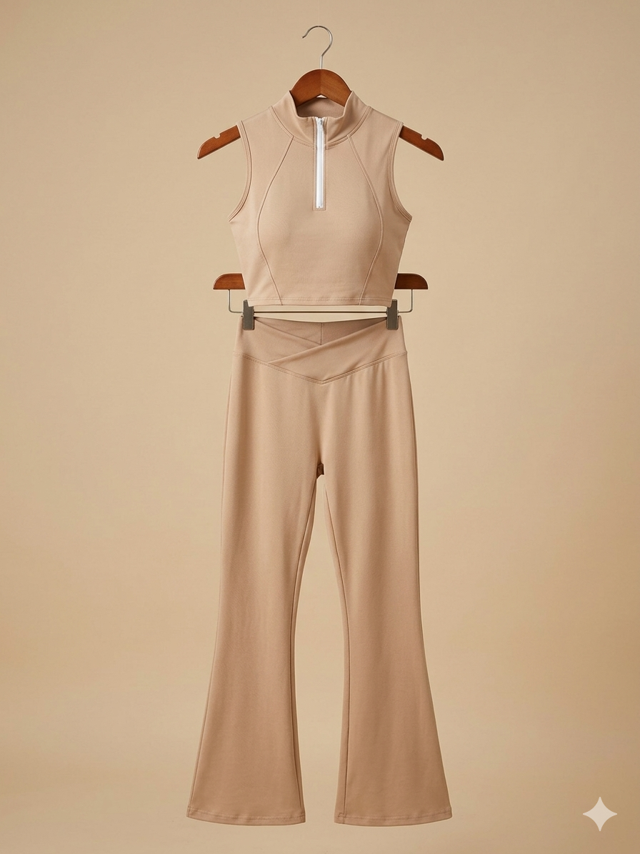 Set deportivo de blusa de resaque y leggins sport