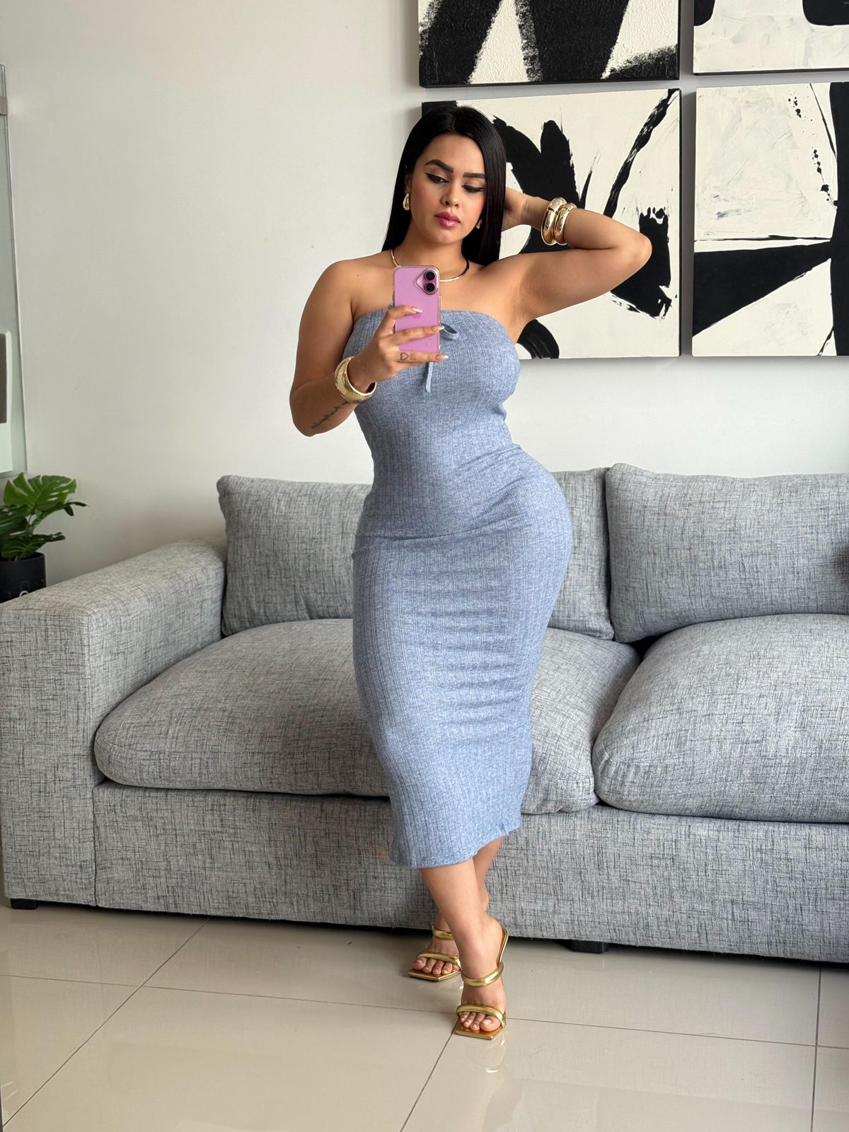 Vestido Tubo Straple