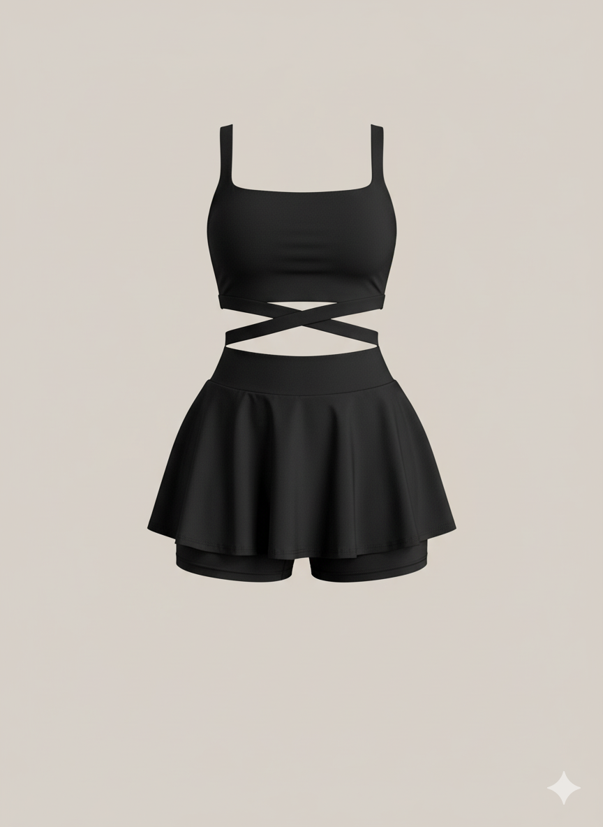 Set deportivo de blusa y falda