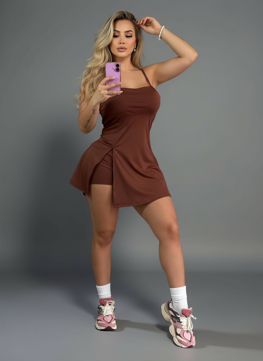 Vestido deportivo con short