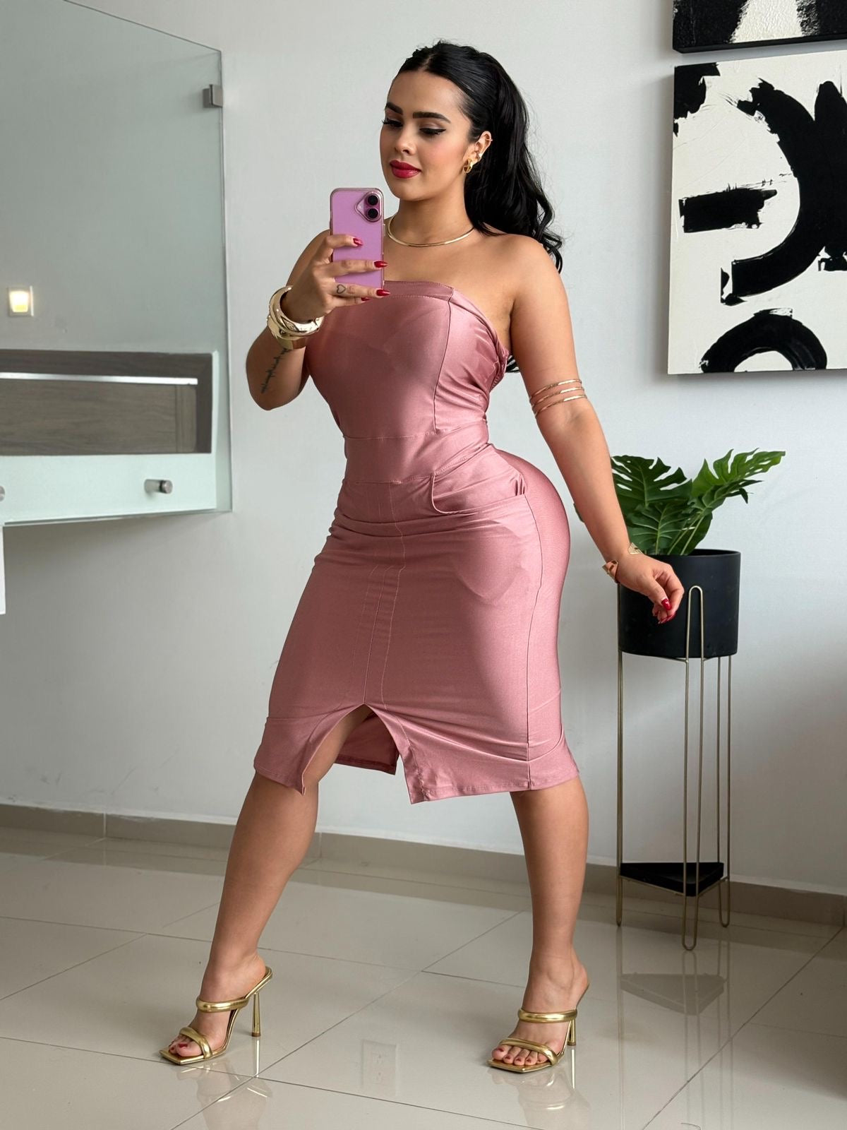 Vestido Straple Cargo