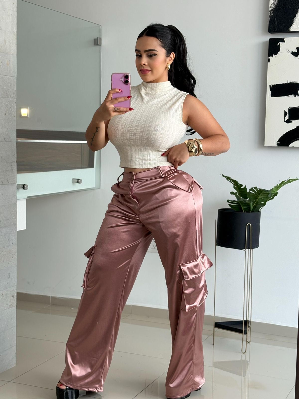 Pantalón Cargo Satinn