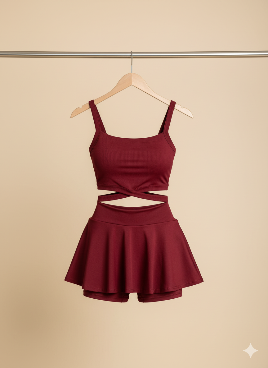 Set deportivo de blusa y falda