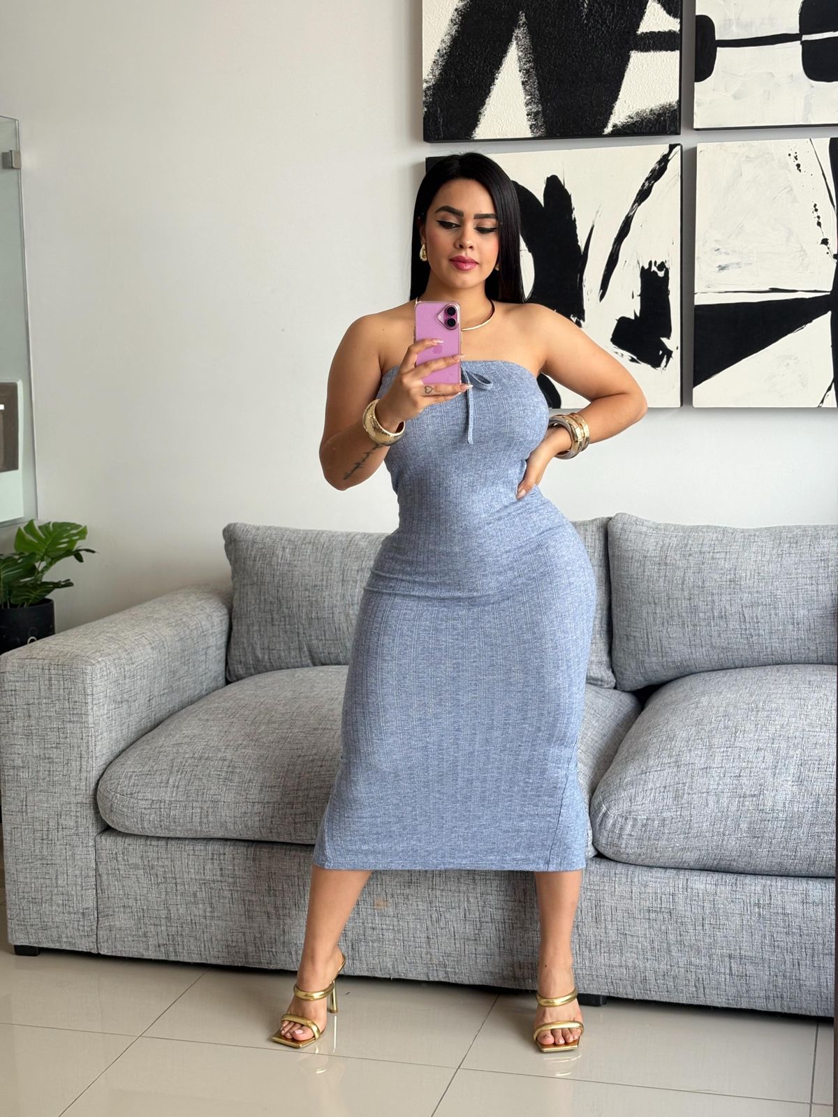 Vestido Tubo Straple