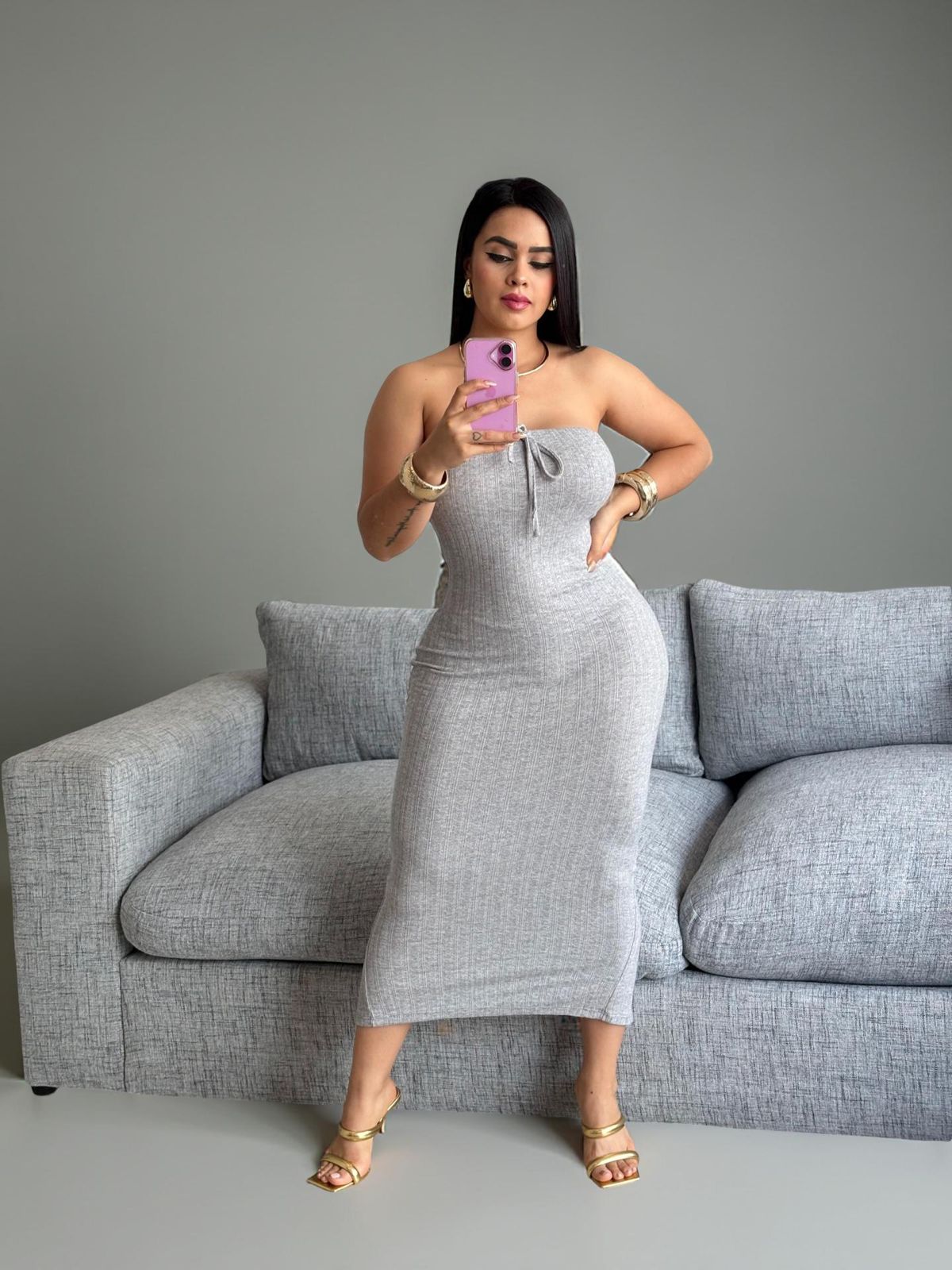 Vestido Tubo Straple