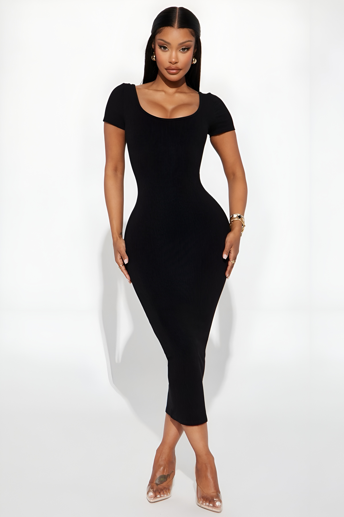 Vestido cuello cuadro en variedad de tonos, mexivestido básico en tendencia