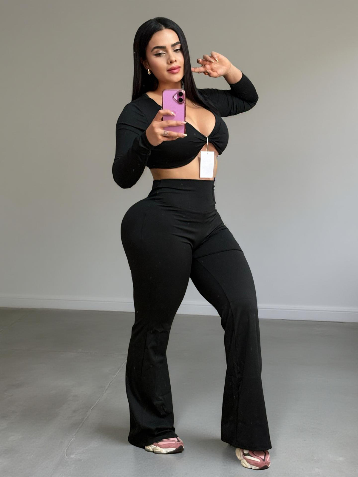 Set de blusa y leggins acampanado