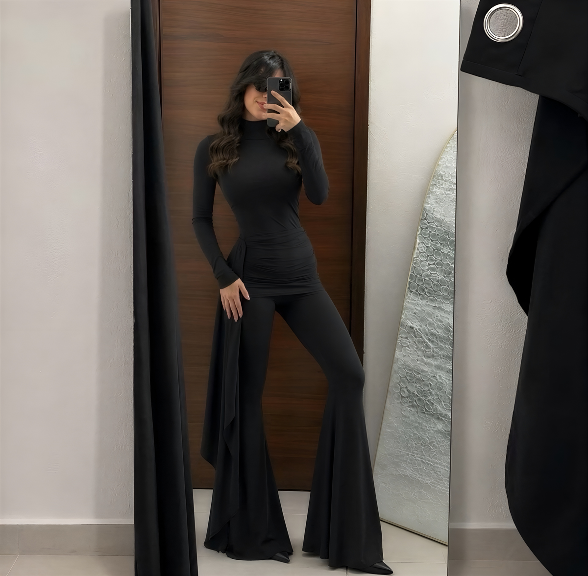 Conjunto Odette Tendencia manga larga PUSH UP FLARE 2 piezas