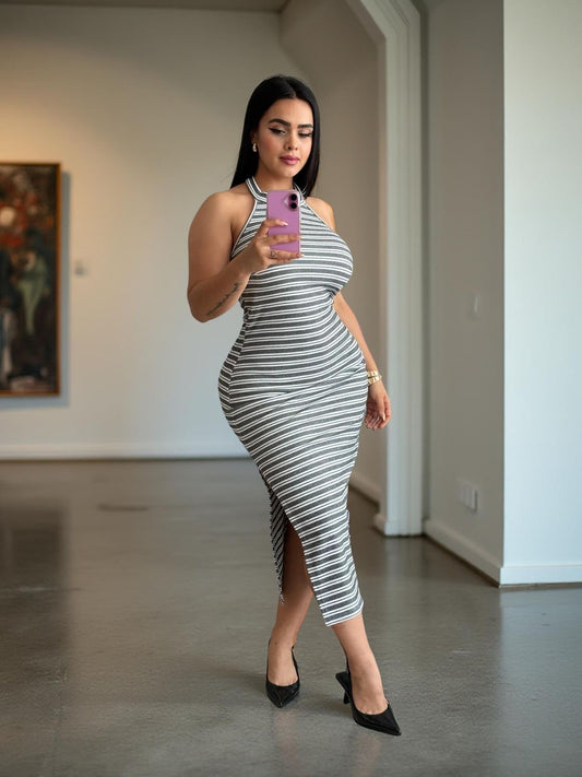 Vestido Cuello Halter