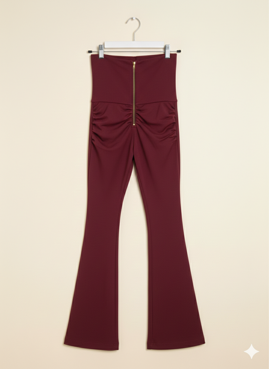 Leggins LYCRA SANTONY corte campana con cierre y Push Up