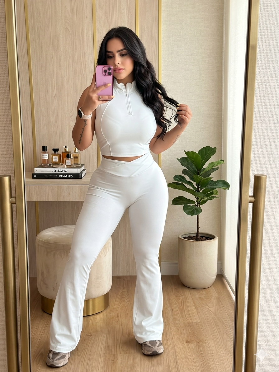 Set deportivo de blusa de resaque y leggins sport