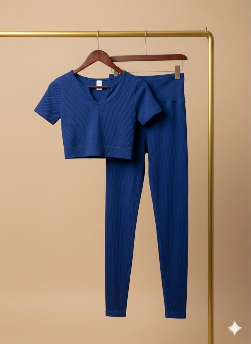 Set de lycra santoni de blusa y leggins