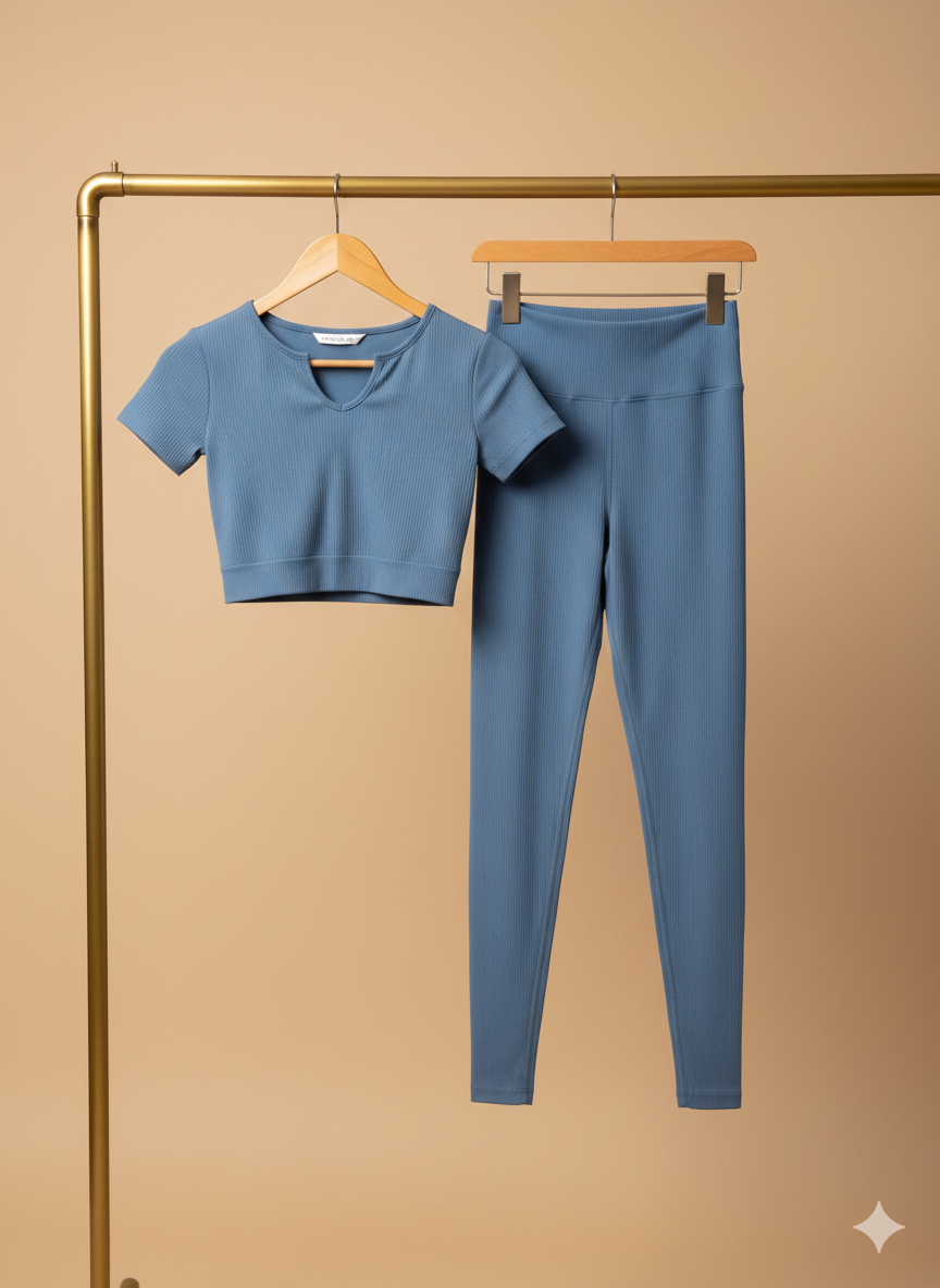 Set de lycra santoni de blusa y leggins