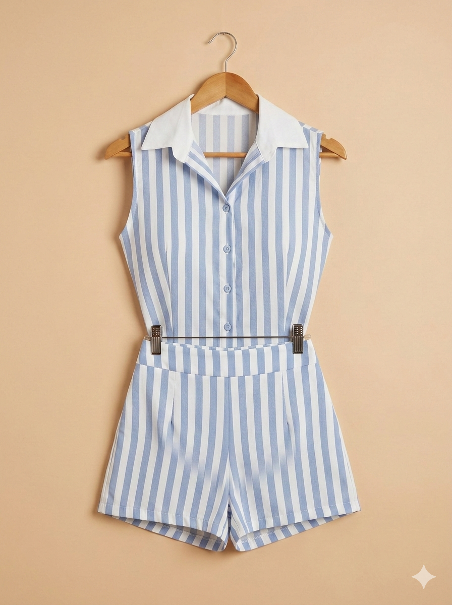 Conjunto tipo Z a r a de chalequito y short
