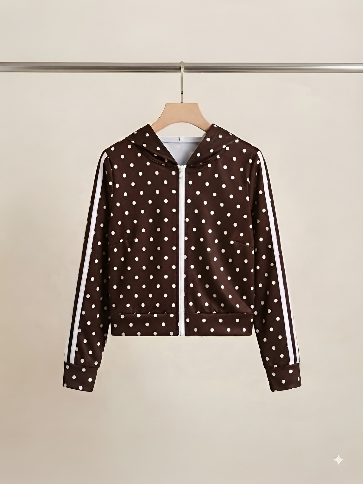 Set POLKA DOT de chamarra y short 2 piezas en super tendencia