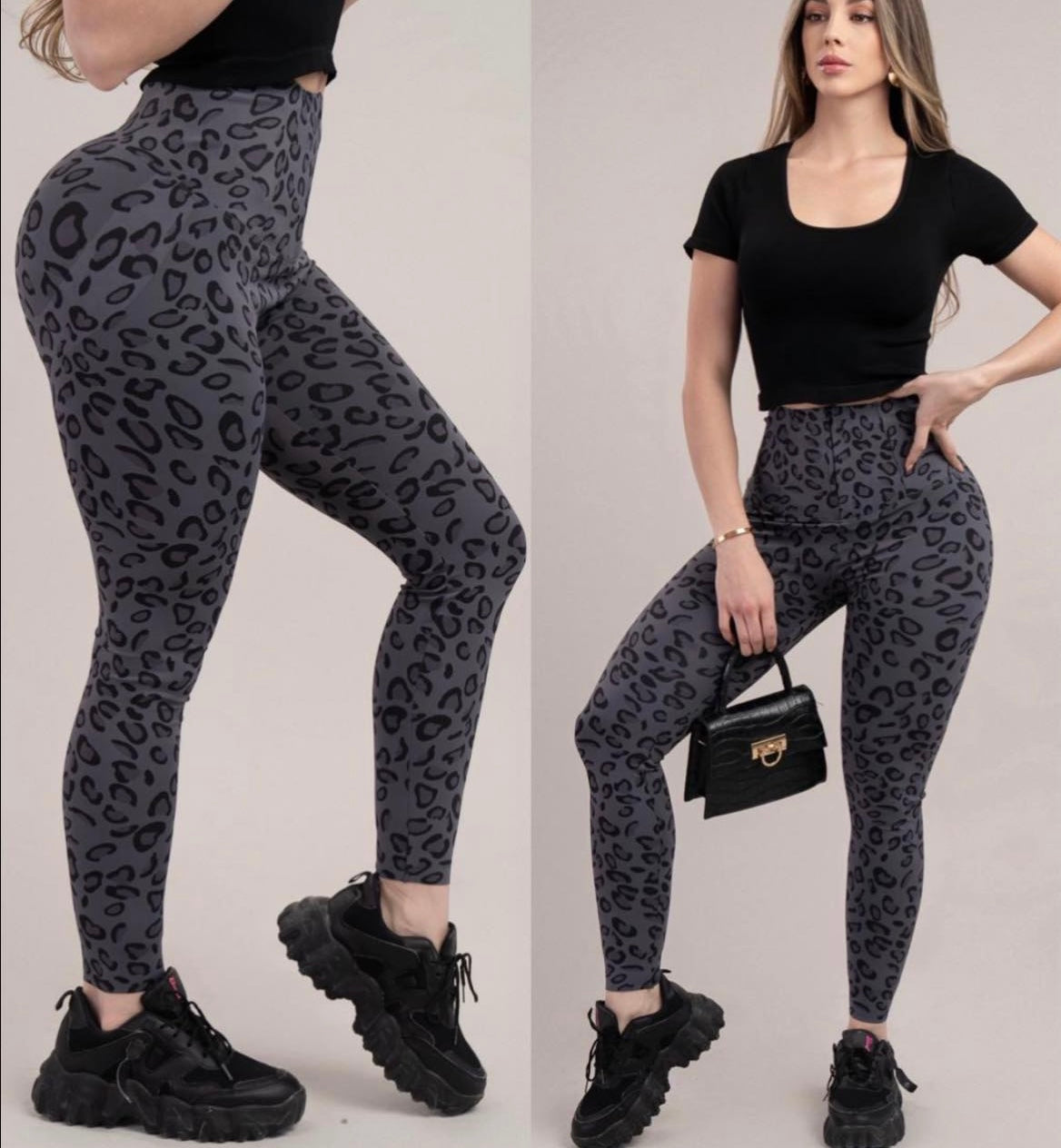 Leggins animal print entubado con faja y push up | Inspo-Tipo Sol