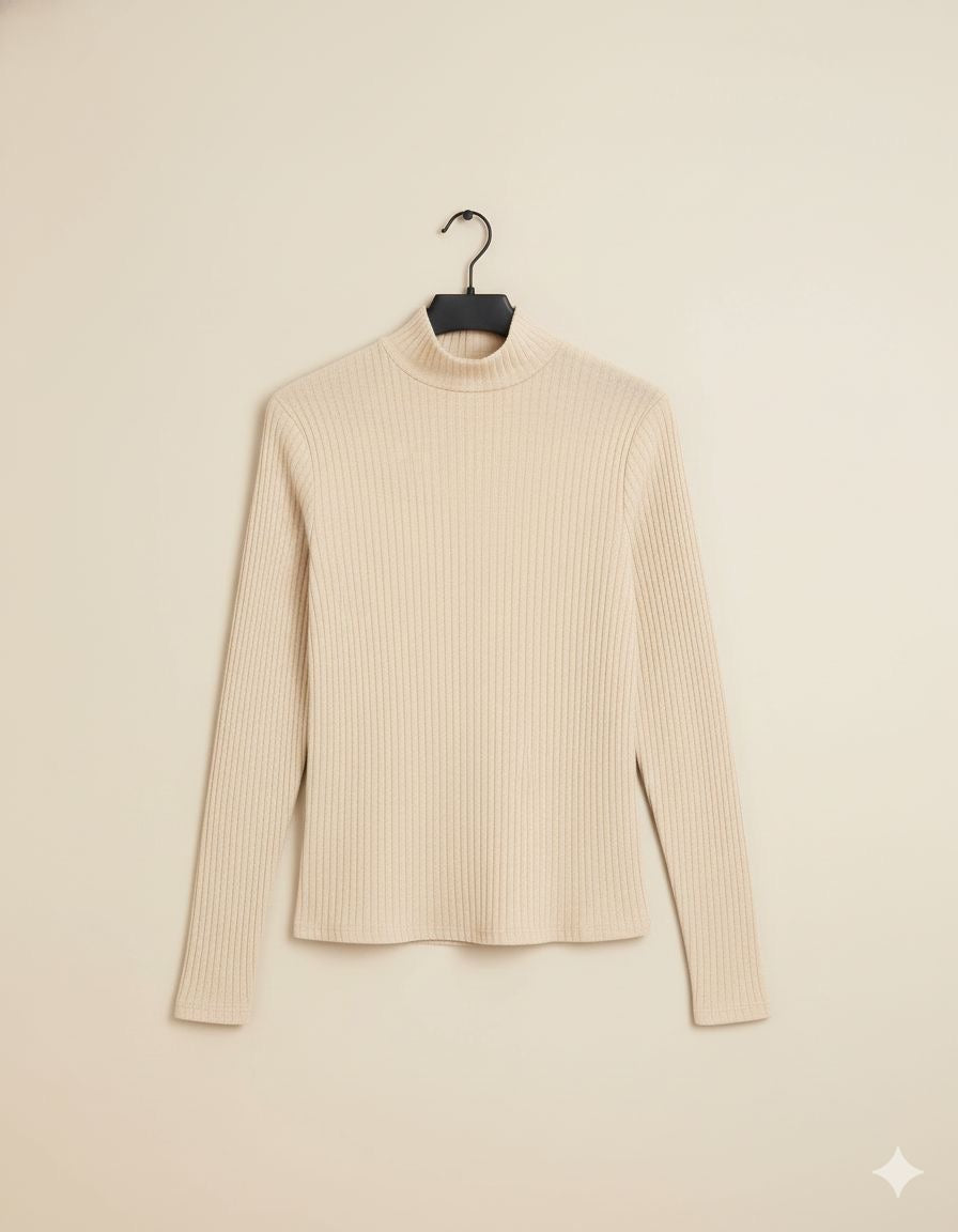 Blusa cuello tortuga manga larga