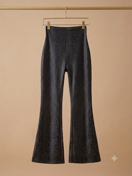 Leggin inspo sol serpiente animal print corte FLARE / vinipiel efecto realista