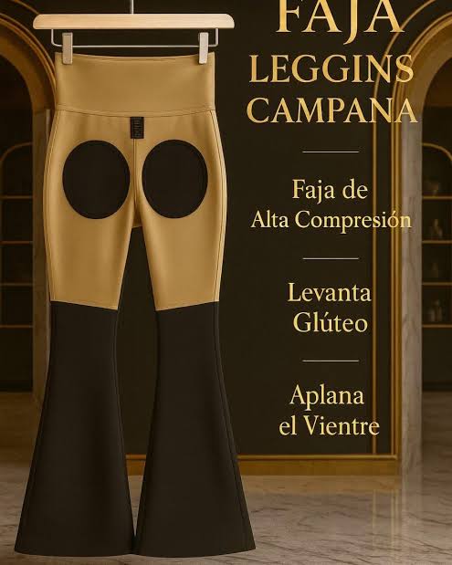 Pantalon-Leggins con levanta glúteo y botón mejorada | Tecnología incluida para mejorar figura