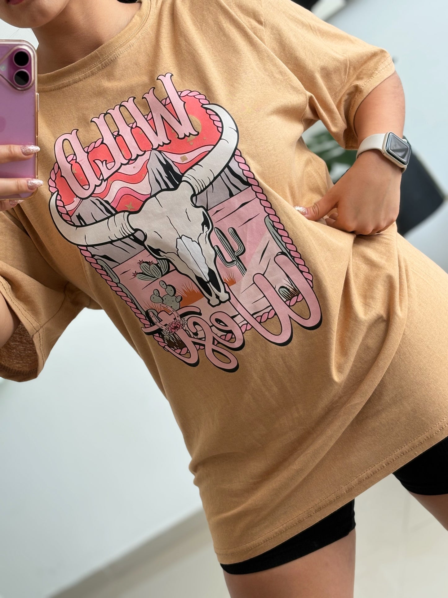 Playera Oversized estampada