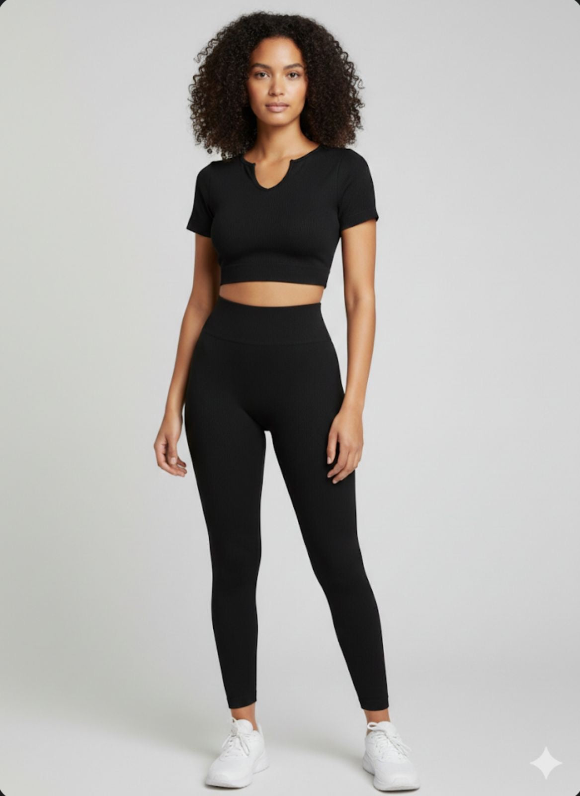 Set de lycra santoni de blusa y leggins