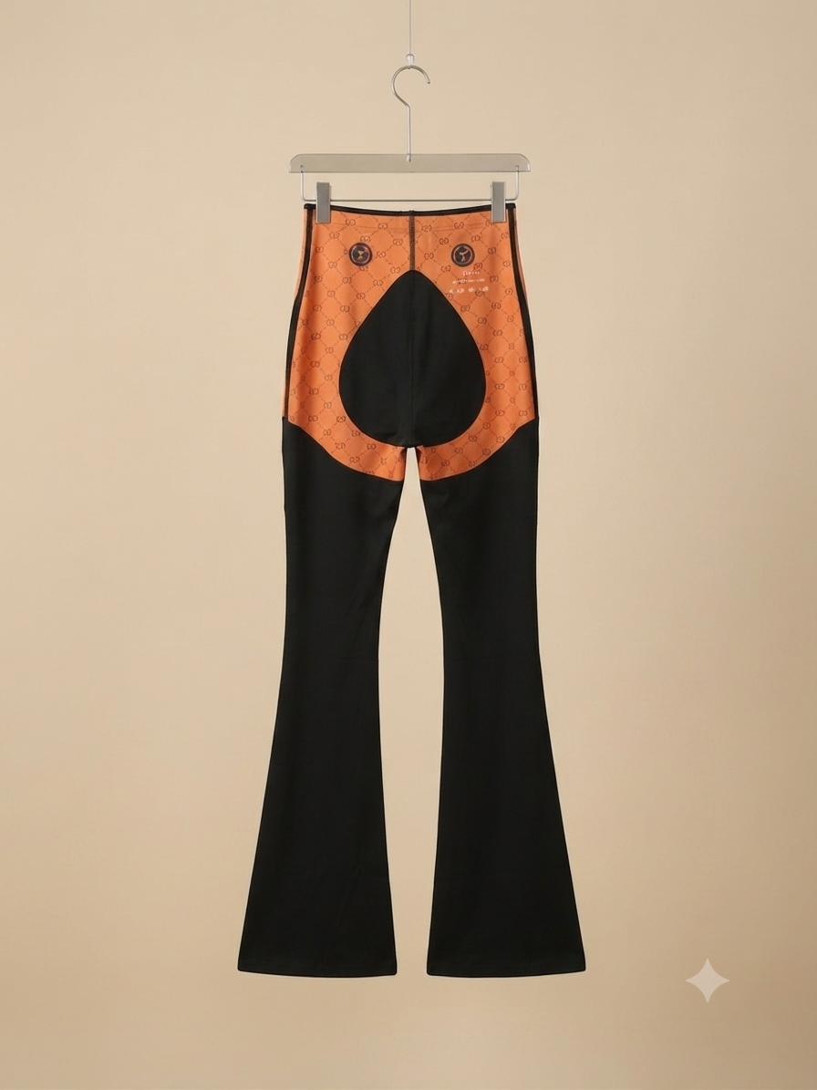 Leggins trendy inspo sol acampanado mejorado con faja | Cierre y broches FLARE.