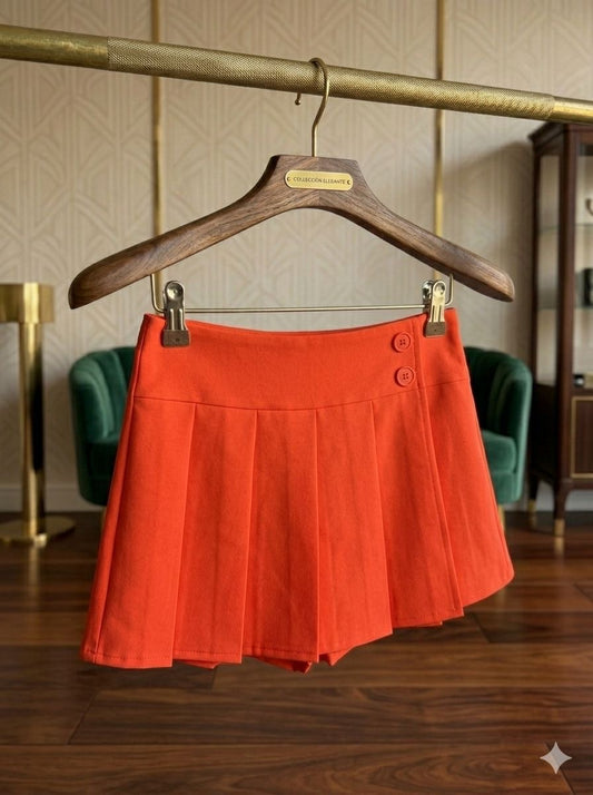Short falda con botones