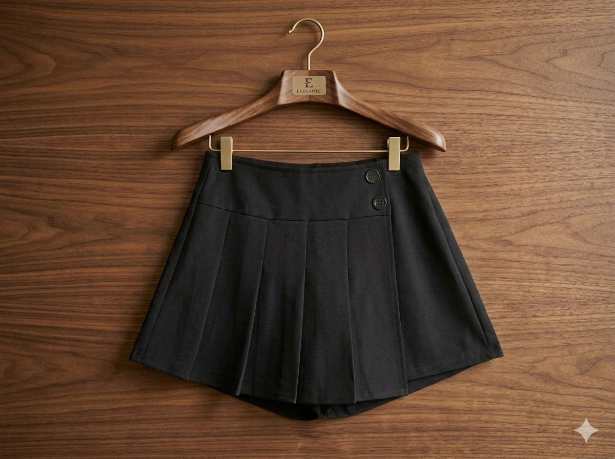 Short falda con botones