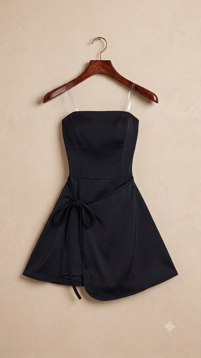 Vestido deportivo strapple corte A con faldón y short falda
