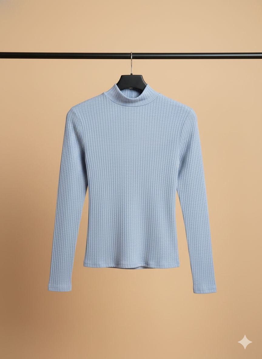 Blusa cuello tortuga manga larga