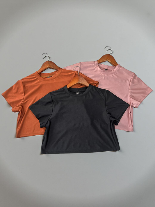 Paquete 3 blusas manga corta