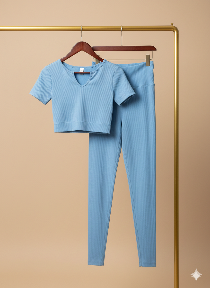 Set de lycra santoni de blusa y leggins