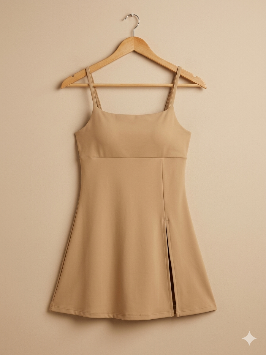 Vestido sport con short y detalle