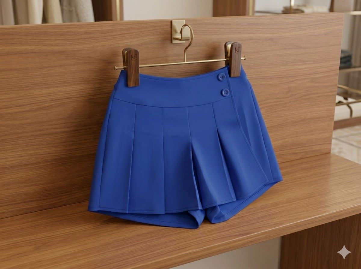Short falda con botones