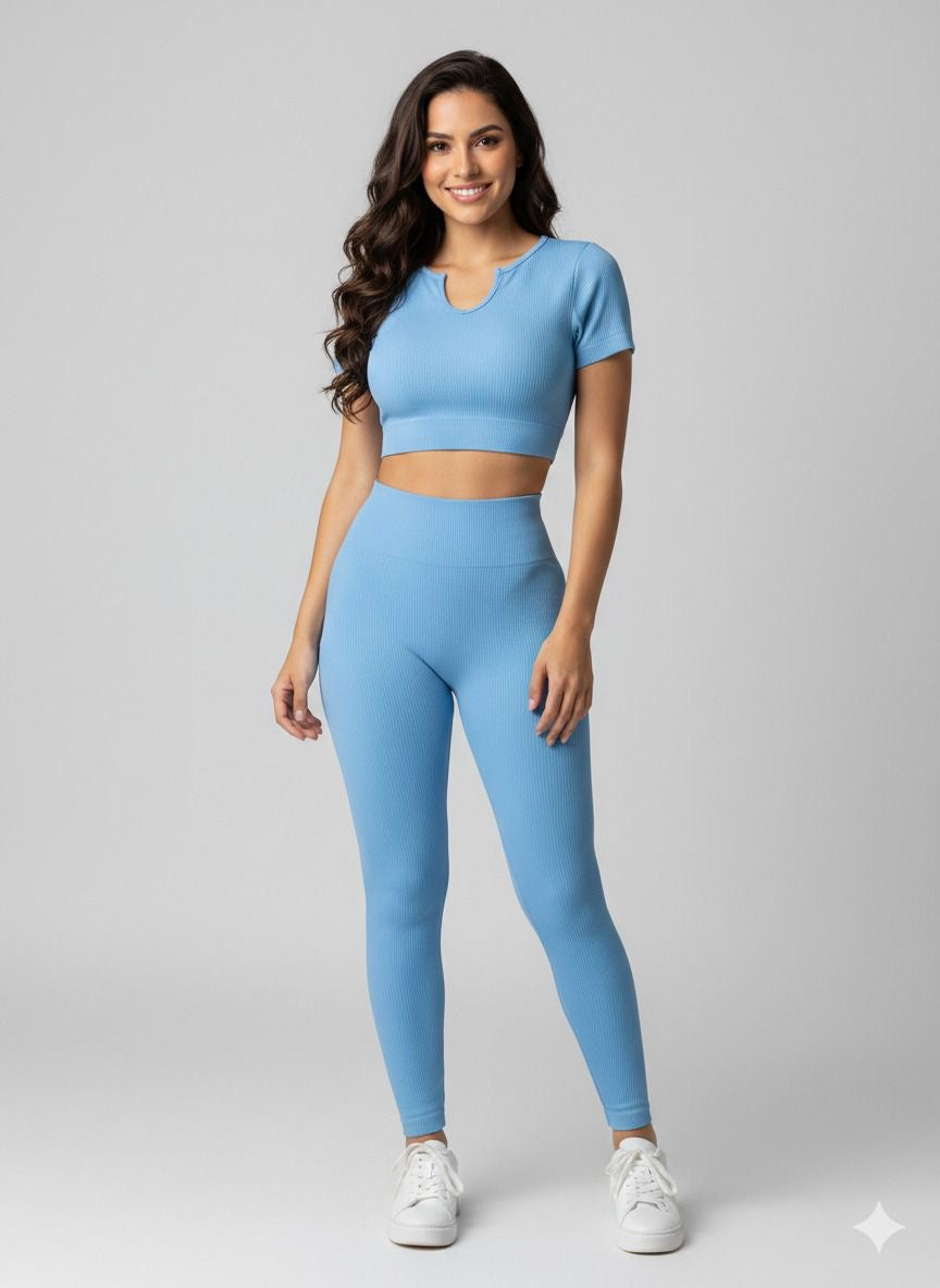 Set de lycra santoni de blusa y leggins