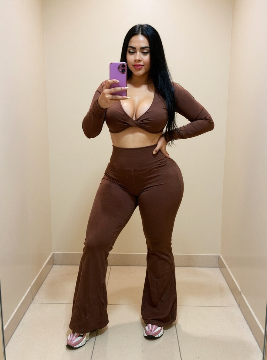 Set de blusa y leggins acampanado