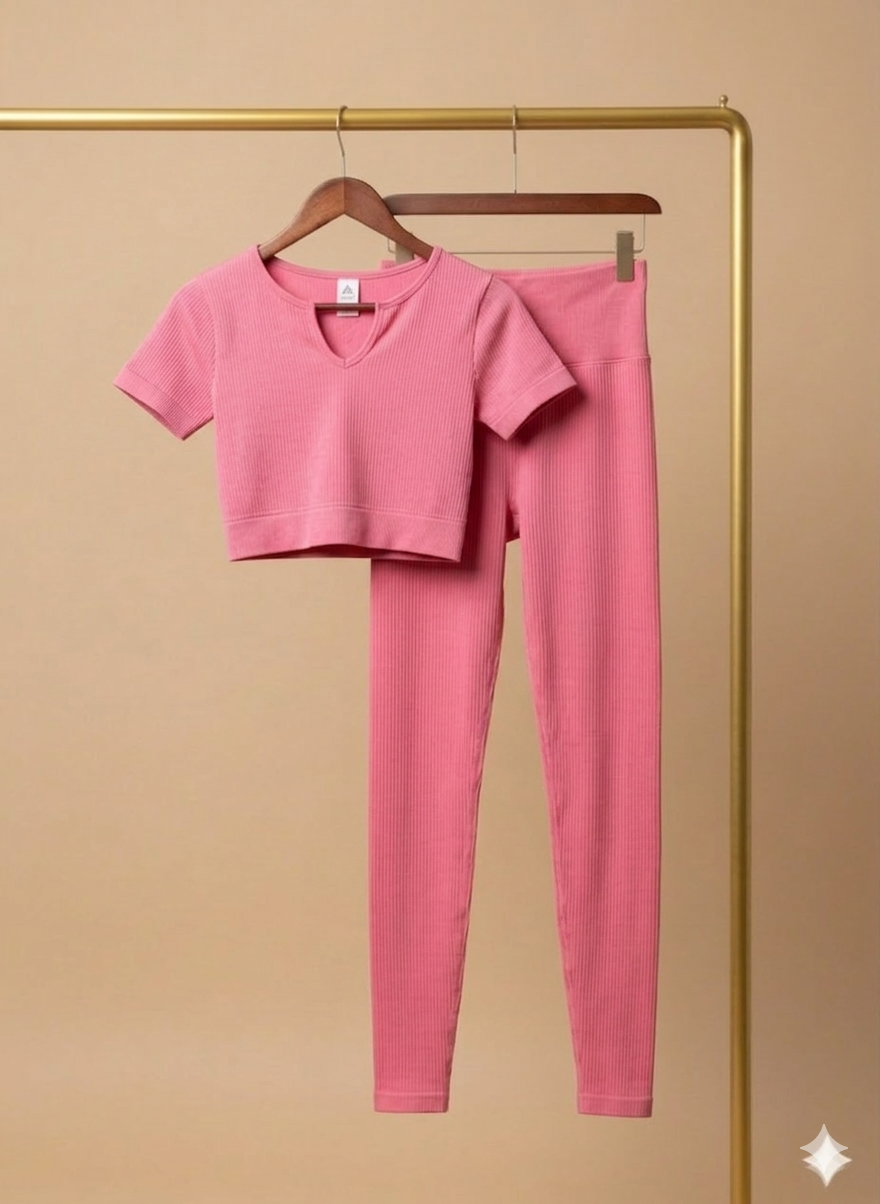 Set de lycra santoni de blusa y leggins