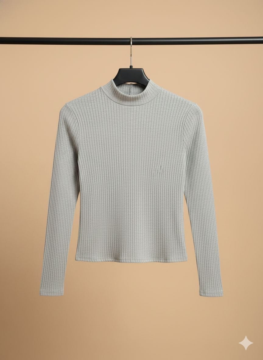 Blusa cuello tortuga manga larga