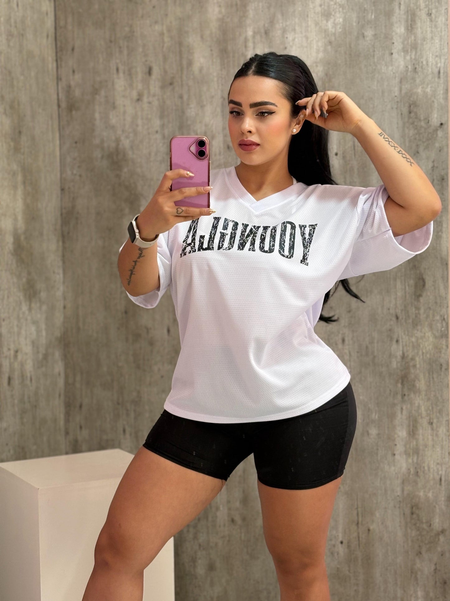 Playera OVERSIZED de red