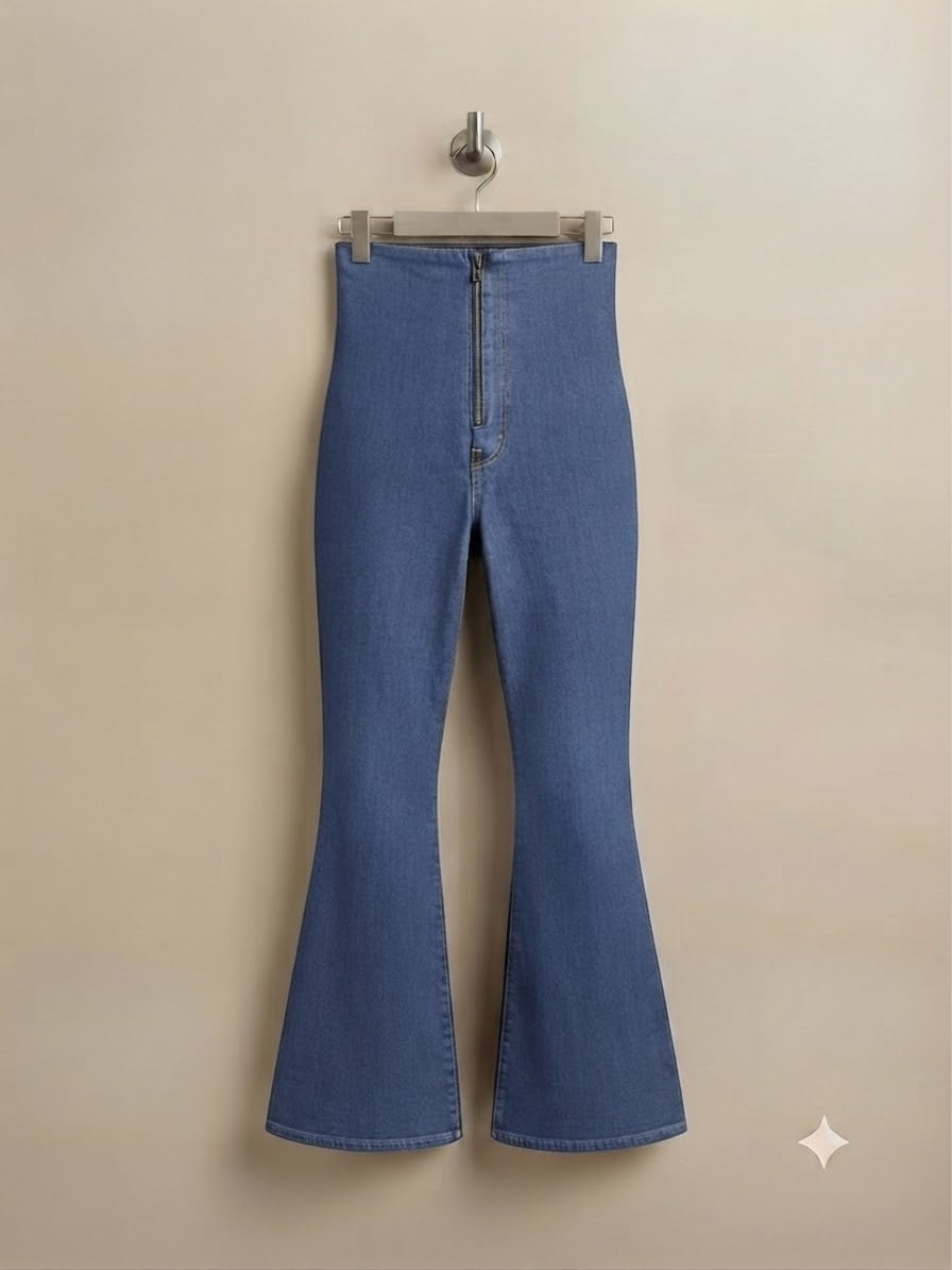 Pantalon-Leggins inspo sol campana con cierre de MEZCLILLA, Push Up y Control Abdominal MEJORADA