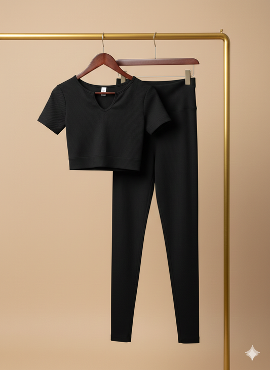 Set de lycra santoni de blusa y leggins