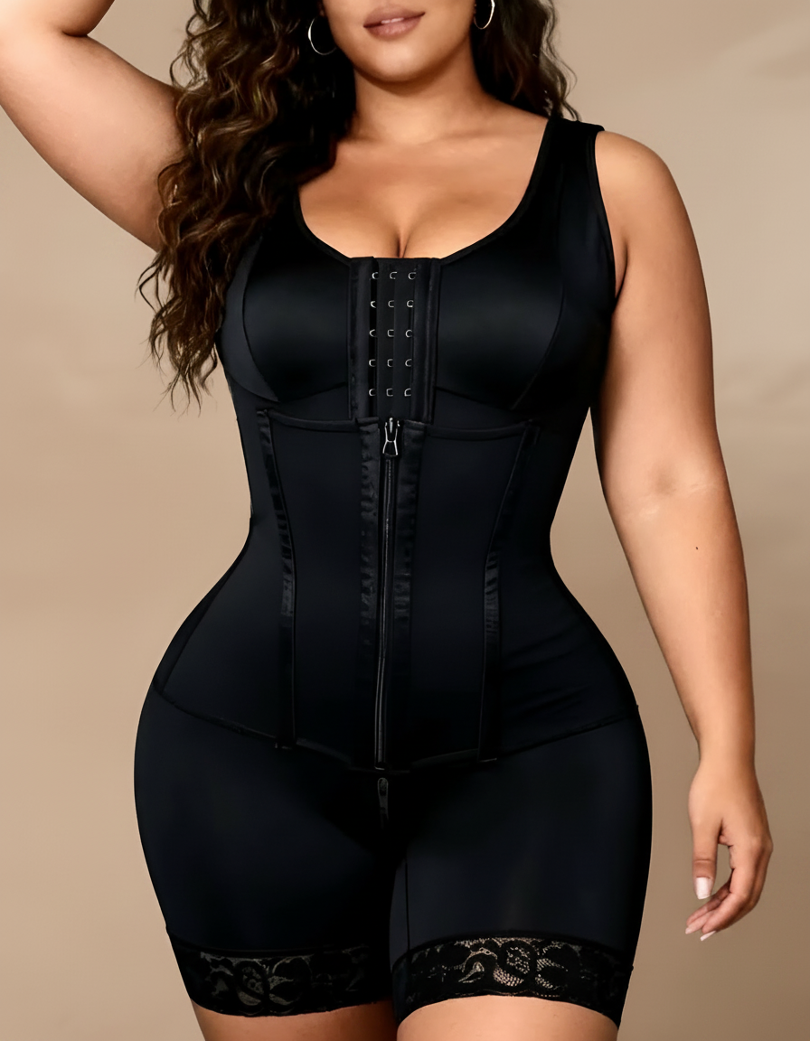 Faja de resaque TIPO COLOMBIANA con varillas, broches compresivos y efecto PUSH-UP levanta glúteo