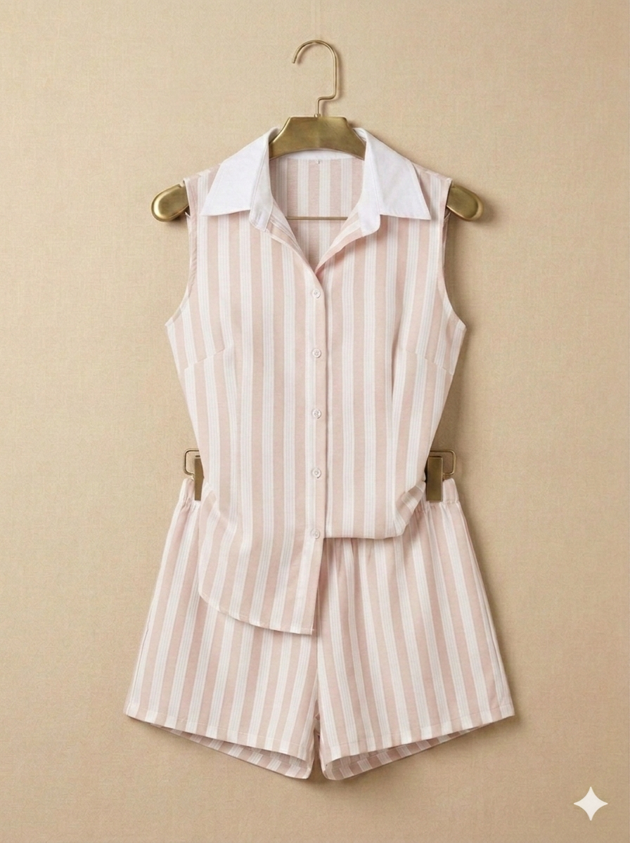 Conjunto tipo Z a r a de chalequito y short