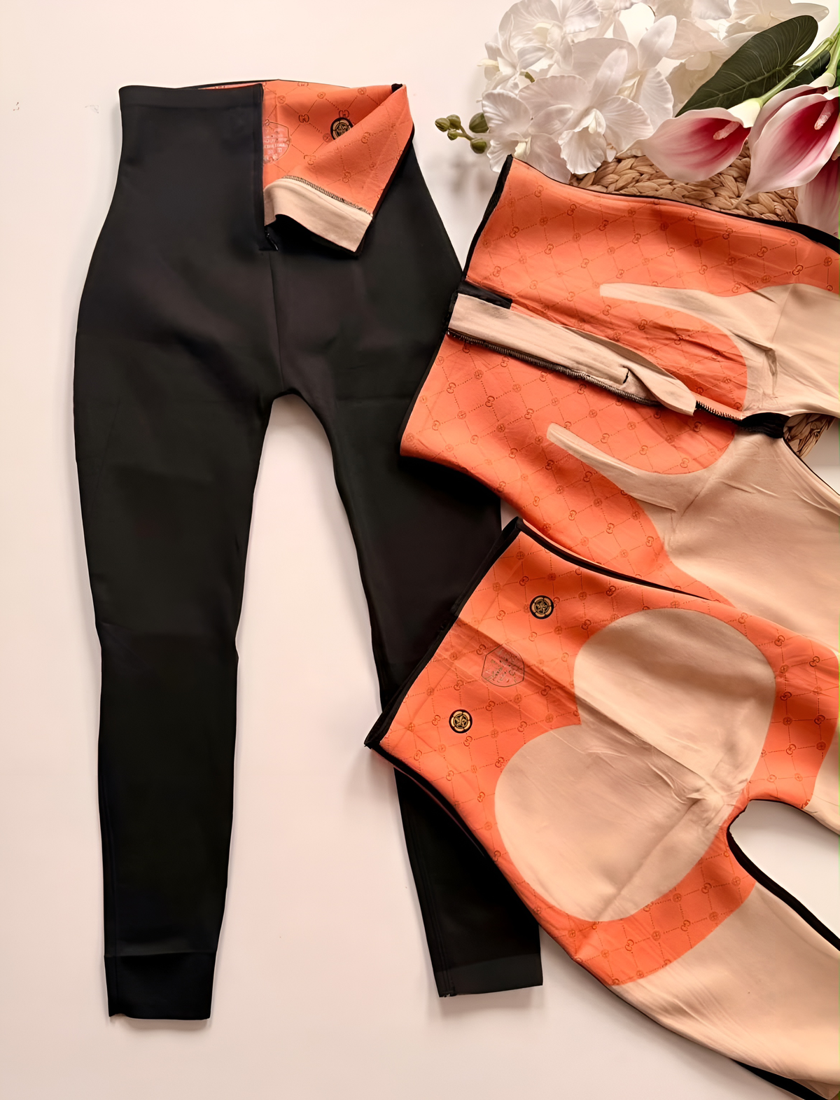 Leggins afelpado con broches y cierre corte entubado | Lycra SKINY