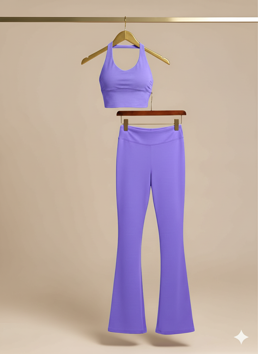 Set de top y leggins con Push Up acampanado