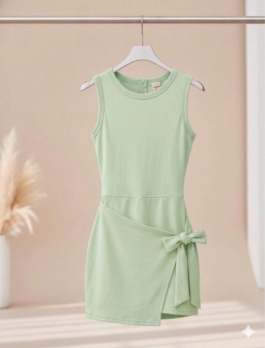 Vestido deportivo cruzado de resaque de lycra